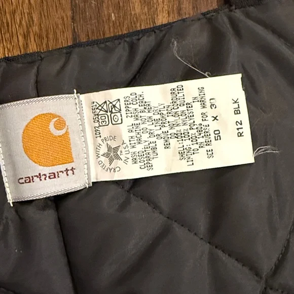 Carhartt Black Bib Overalls - Picture 4 of 7